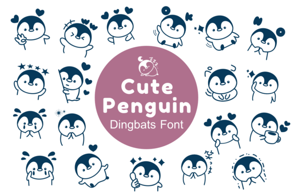 Cute Penguin Font for Branding Projects