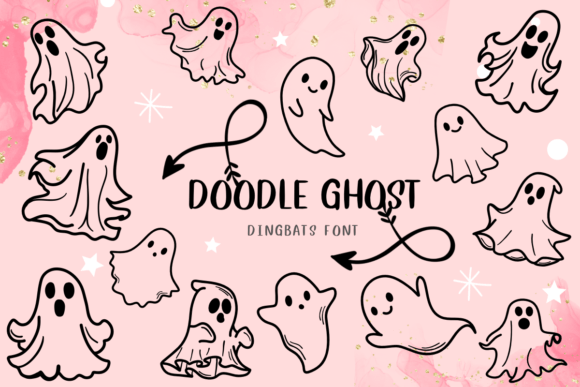 Doodle Ghost Font: A Halloween-Inspired Typographic Gem for Crafters