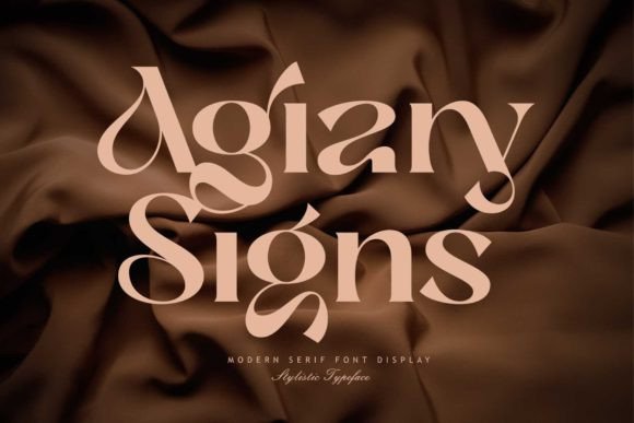 Font Choice That Speaks Volumes: Agiary Signs in Action