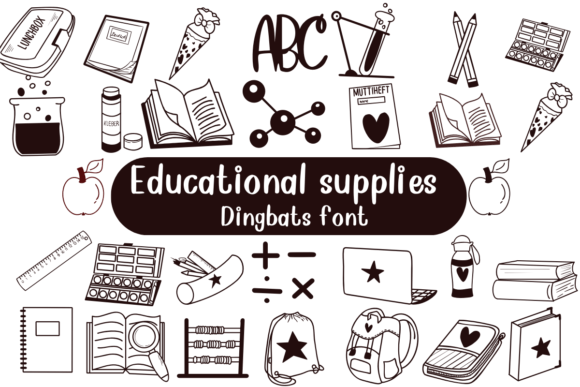 Font Choice That Speaks Volumes: Educational Supplies in Action