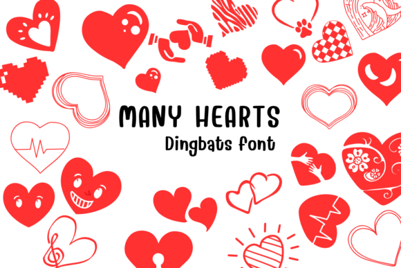 Many Hearts: A Creative Font for Campaigns That Speak with Heart