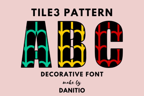 Tile 3 Pattern: A Font for Editorial Elegance