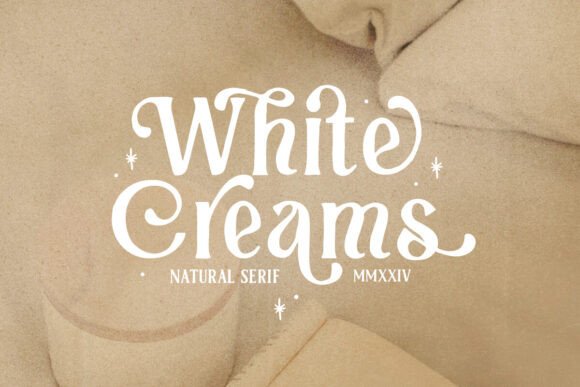 White Creams: A Serif Font for Handmade Crafters